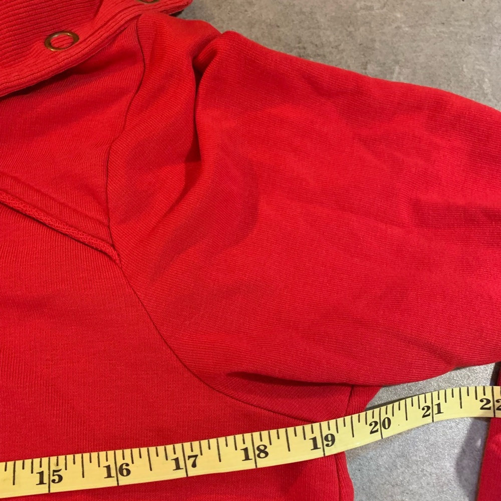 Soft Surroundings Red Pullover Snap Button Collar… - image 5